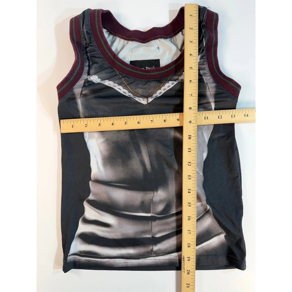 Jean Paul Gaultier x Y/Project Trompe L'oeil Body Print Tank Top Size 36